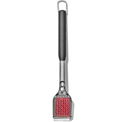 Grill brush and scraper GOOD GRIPS 51 cm, grey, stainless steel, OXO