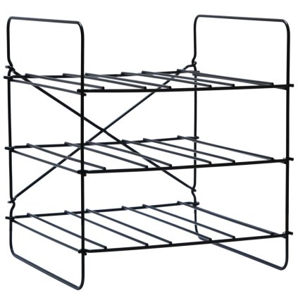 Floor wine rack COMPACT 35 x 31 cm, black, stainless steel, L'Atelier du Vin