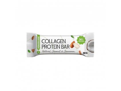 Protein bar 50 g, with collagen, coconut, Powerlogy