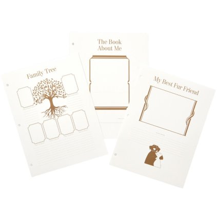 Photo album refill paper A DOG´S LIFE 21 x 28 cm, 10 pcs, white, Printworks