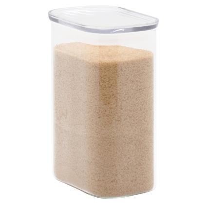 Kitchen storage jar PKV-064 1.2 l, glass, Pebbly