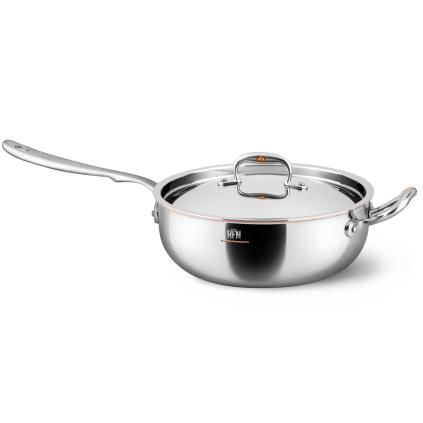 Saute pan CON CUORE 24 cm, silver, copper, Ruffoni