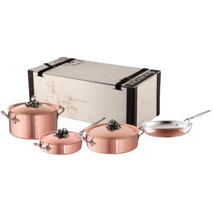 Cookware set OPUS CUPRA, set of 7 pcs, copper, Ruffoni