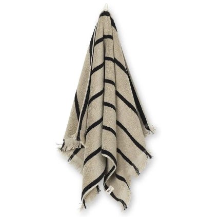 Bath towel ALEE 70 x 140 cm, sand, cotton, firm LIVING