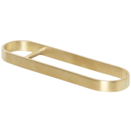 Bottle opener FEIN 12.5 cm, brass, firm LIVING