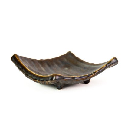 216638 servirovaci talir mist 14 x 11 cm seda keramika mij