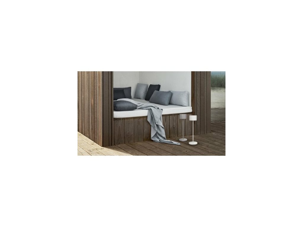 Portable table lamp FAROL 33 cm, LED, white, Blomus