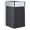 Towel basket NEXIO, wall-mounted, anthracite, polished steel, Blomus