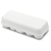 Egg storage container EGGS TO GO 28 cm, for 10 eggs, white cotton, Koziol