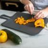 Cutting board SNAP L, folding, ash grey, plastic, Koziol