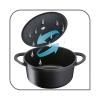 Casserole pot TRATTORIA E2185334 28 cm, cast aluminium, Tefal