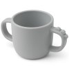 Toddler cup with handles PEEKABOO CROCO 170 ml, grey, Done by Deer 