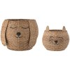 Toy storage basket MILUS, set of 2 pcs, brown, Bloomingville