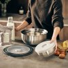 Kitchen bowl set NEST PREP&STORE 95025, 4 pcs, with lids, stainless steel, Joseph Joseph