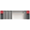 Cutlery tray DUO BLOX 85191, set of 10 pcs, grey/red, Joseph Joseph