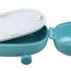 Lunch box SNACKMOBILE, 2 compartments, blue, Alessi