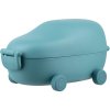 Lunch box SNACKMOBILE, 2 compartments, blue, Alessi