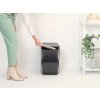 Waste bin SORT & GO 20 l, stackable, grey, Brabantia 