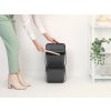 Waste bin SORT & GO 20 l, stackable, grey, Brabantia 