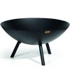 Fire pit FLAMES 56 cm, black, Philippi 