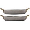 Mini serving roasting pan PRESENTATION set of 2 pcs, stainless steel, Nicolas Vahé