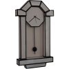 Wall clock CUT 'N PASTE 71 cm, black & white, Seletti 