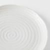 Dinner plate WHITE SPIRAL 29,5 cm, white, MIJ