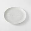 Dinner plate WHITE SPIRAL 29,5 cm, white, MIJ