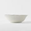 Dining bowl WHITE SPIRAL 15.5 cm, 350 ml, MIJ