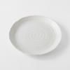 Dinner plate WHITE SPIRAL 24.5 cm, white, MIJ
