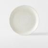Dinner plate WHITE SPIRAL 24.5 cm, white, MIJ