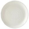 Dinner plate WHITE SPIRAL 24.5 cm, white, MIJ