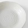 Dining bowl WHITE SPIRAL 23,5 cm, 600 ml, MIJ