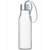 Drinking bottle 500 ml, cloudy blue strap, plastic, Eva Trio