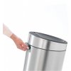 Touch top bin TOUCH BIN NEW 30 l, matt black with matt lid, Brabantia 