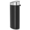 Touch top bin TOUCH BIN NEW 40 l, matt black with matt lid, Brabantia