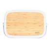 Bread bin, with cutting board, light grey, Brabantia