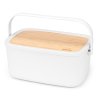 Bread bin, with cutting board, light grey, Brabantia