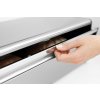 Bread bin FALL FRONT, fingerprint resistant, matt steel, Brabantia