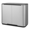 Pedal bin BO 3 x 11 l, matt steel, Brabantia