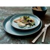 Dessert plate GASTRO 21 cm, grey/light blue, Bitz