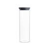 Kitchen storage jar 1.9 l, stackable, glass, Brabantia