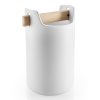 Utensil holder 20 cm, oak handle, white, ceramic, Eva Solo