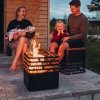 Fire pit CUBE 43×43×44 cm black, stainless steel, Höfats