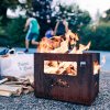 Fire pit and beverage crate 2in1 BEER BOX 38 × 28 × 30 cm, Höfats