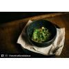 Dining bowl 13 cm, 500 ml, black, ceramics, MIJ