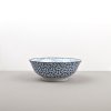 Dining bowl HERRINGBONE INDIGO IKAT 19 cm, 750 ml, MIJ