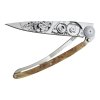 Pocket knife WATCHMAKER 37 g, grey titanium, juniper wood, deejo