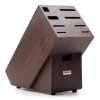 Knife block set CLASSIC, 10 pcs, with honing rod, scissors and meat fork, brown, Wüsthof