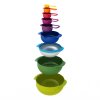 Kitchen bowl set NEST, 9 pcs, with measuring cups, stackable, multicolour, Joseph Joseph